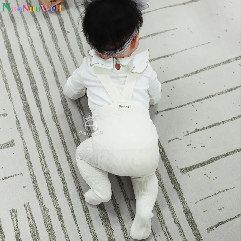 Infant Baby Girl Boy Stocking Knit Newborn Suspender Tights Pantyhose Baby Ribbed Leggings Warm Stockings Toddler Overall Tights