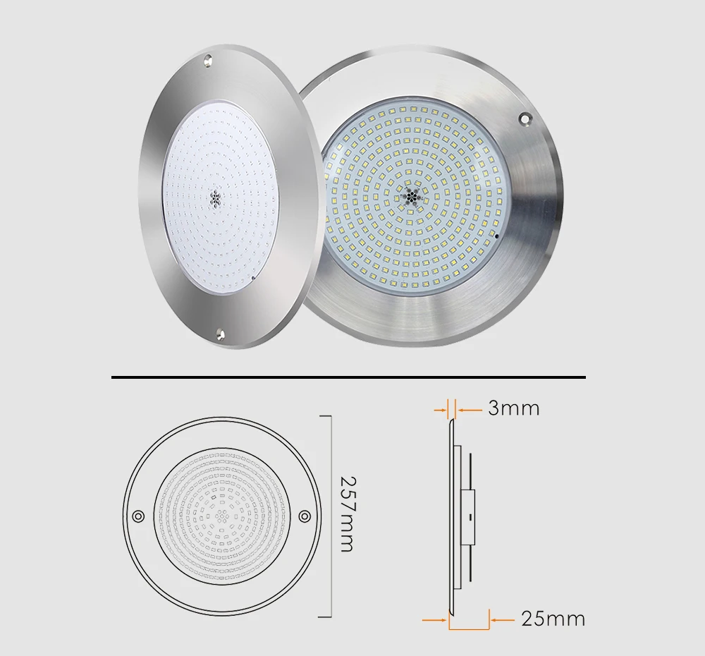 HOTOOK 3mm Spa Pool Lights 36W RGBW Color Resin Filled 100%waterproof Marine Grade Dual Use Swimming Led Pool Lights