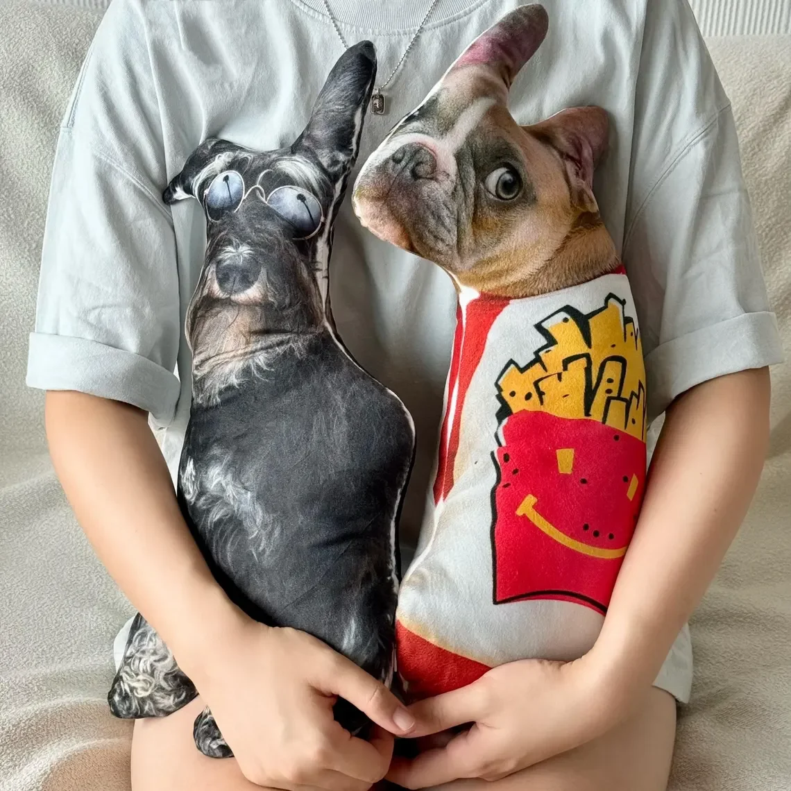 Customized Pet Photos Plush Pillows Personalized Cat, Dog, Rabbit and Other Animal Shapes Birthday Valentine's Day