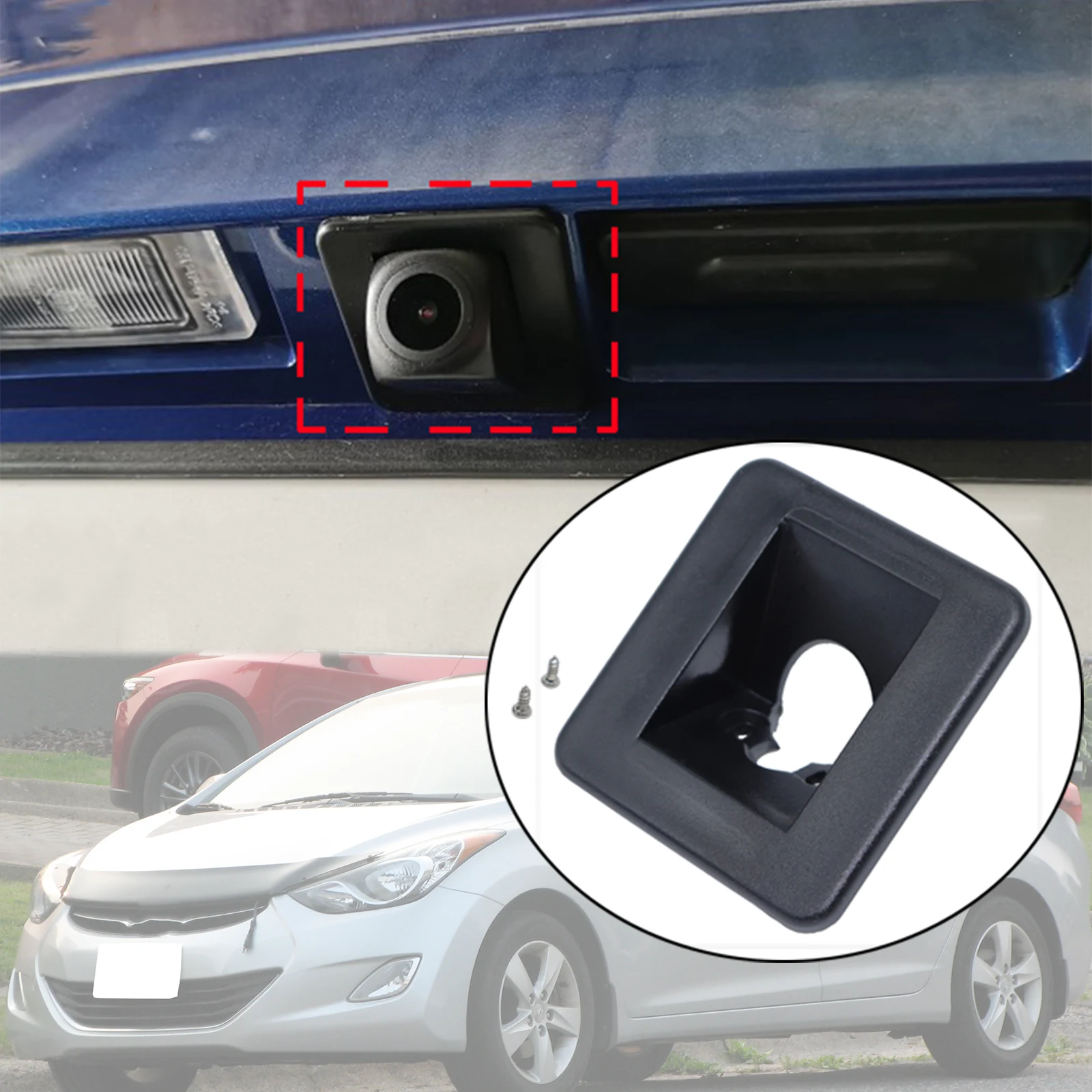 Dla Hyundai Elantra MD/UD AD Avante i30 CW/Wagon GD Kamera cofania Uchwyt Pokrywa Obudowa Obudowa Płyta Akcesoria Zamienne