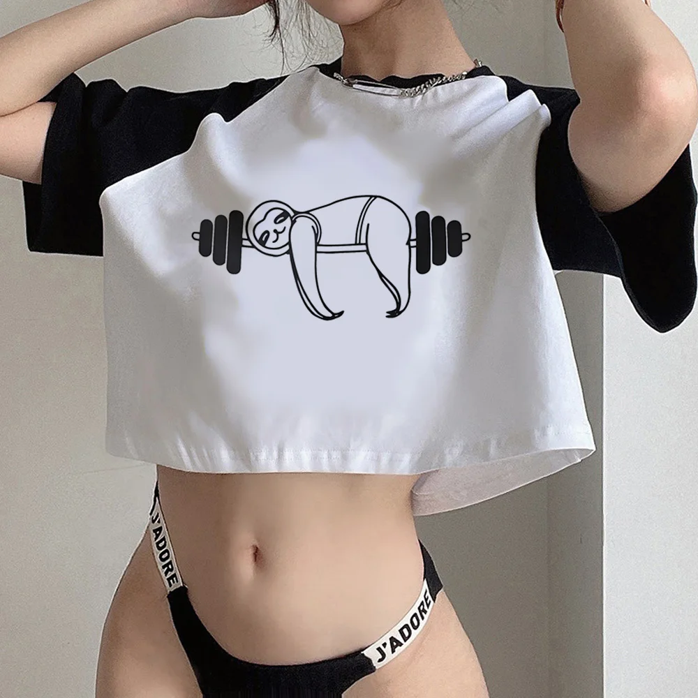 Crossfit t-shirts women anime designer comic t shirt female funny y2k clothing