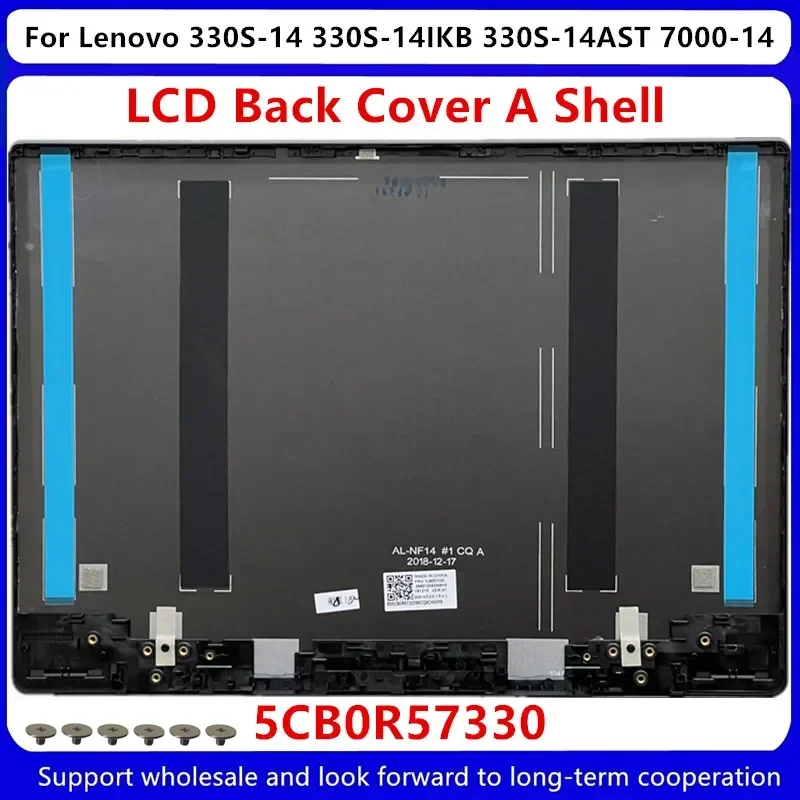 Tampa traseira do LCD para Lenovo, Shell, 5CB0R07702, 5CB0R57330, 330S-14IKB, 330S-14AST, 7000-14, Novo