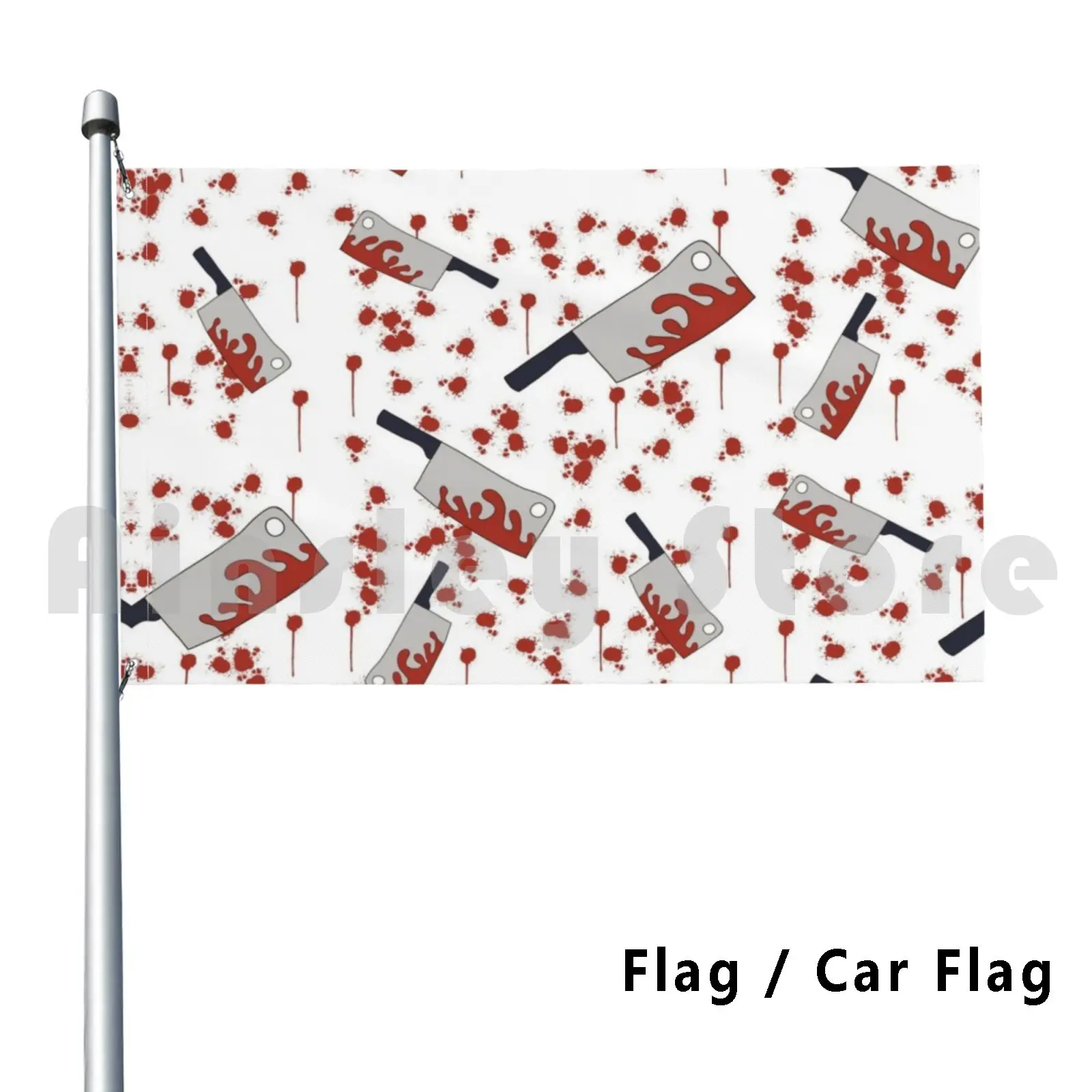 Yeah , I Cook Outdoor Decor Flag Car Flag 3048 Butcher Knife Butcher Knife Meat Meat Knife Blood Cook Cooking