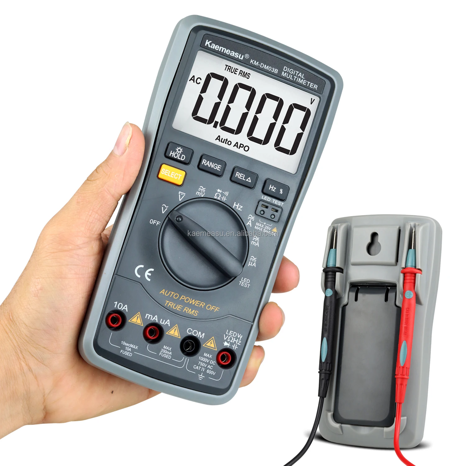 Hot Sale 6000 Counts Maintenance Instrument DC/AC Square-wave Output True RMS Electronic Industrial Multimeters