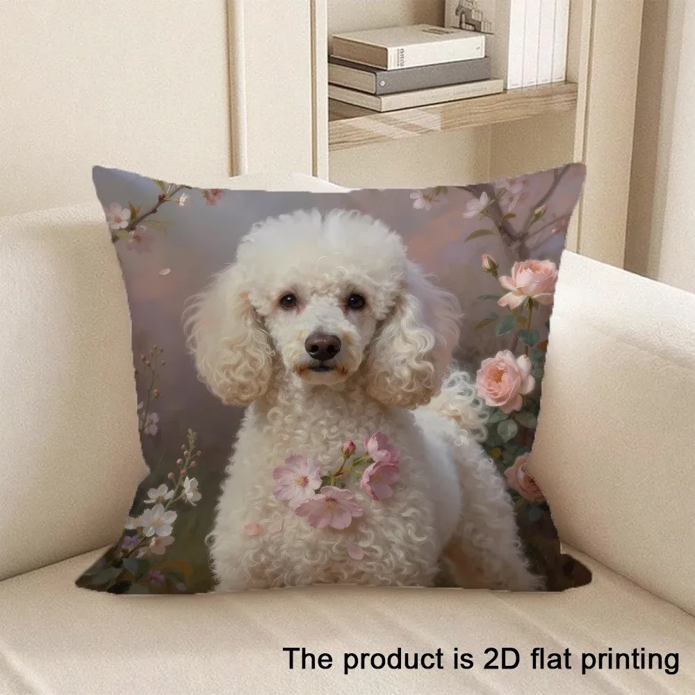 Realistic Kitten Photo Peach Skin Pillow Cover 2D Flat Printed Cat Animal Cushion Case Couch Car Home