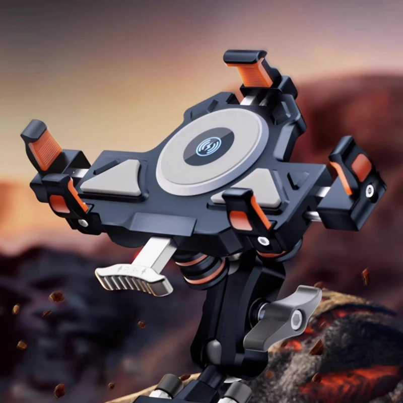 

Новый высококачественный сплав, аксессуары для мотоциклов, держатель для телефона для мотоцикла, универсальный антивибрационный держатель для мотоциклетного навигатора