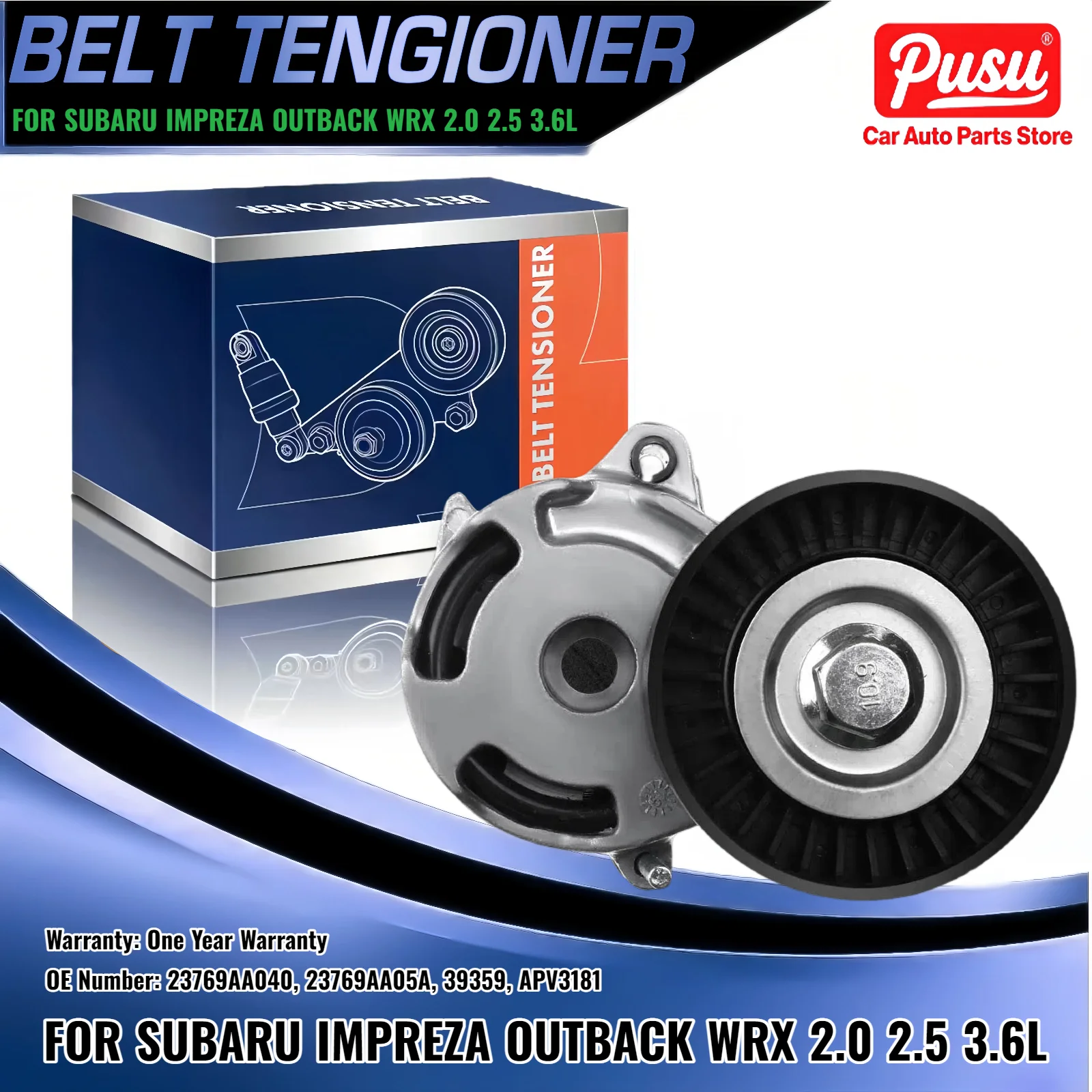 

Belt Tensioner Assembly for Subaru Legacy Impreza Outback Forester 23769AA040 23769AA040 23769AA05A 39359 APV3181