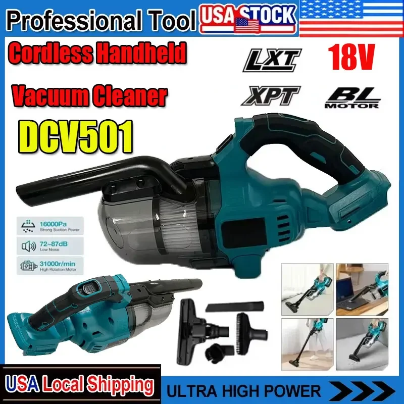 

Fit Makita DCV501 Cordless Handheld Vacuum Cleaner Portable Brushless Vehicle Mounted Floor Cleaner Household Power Tools