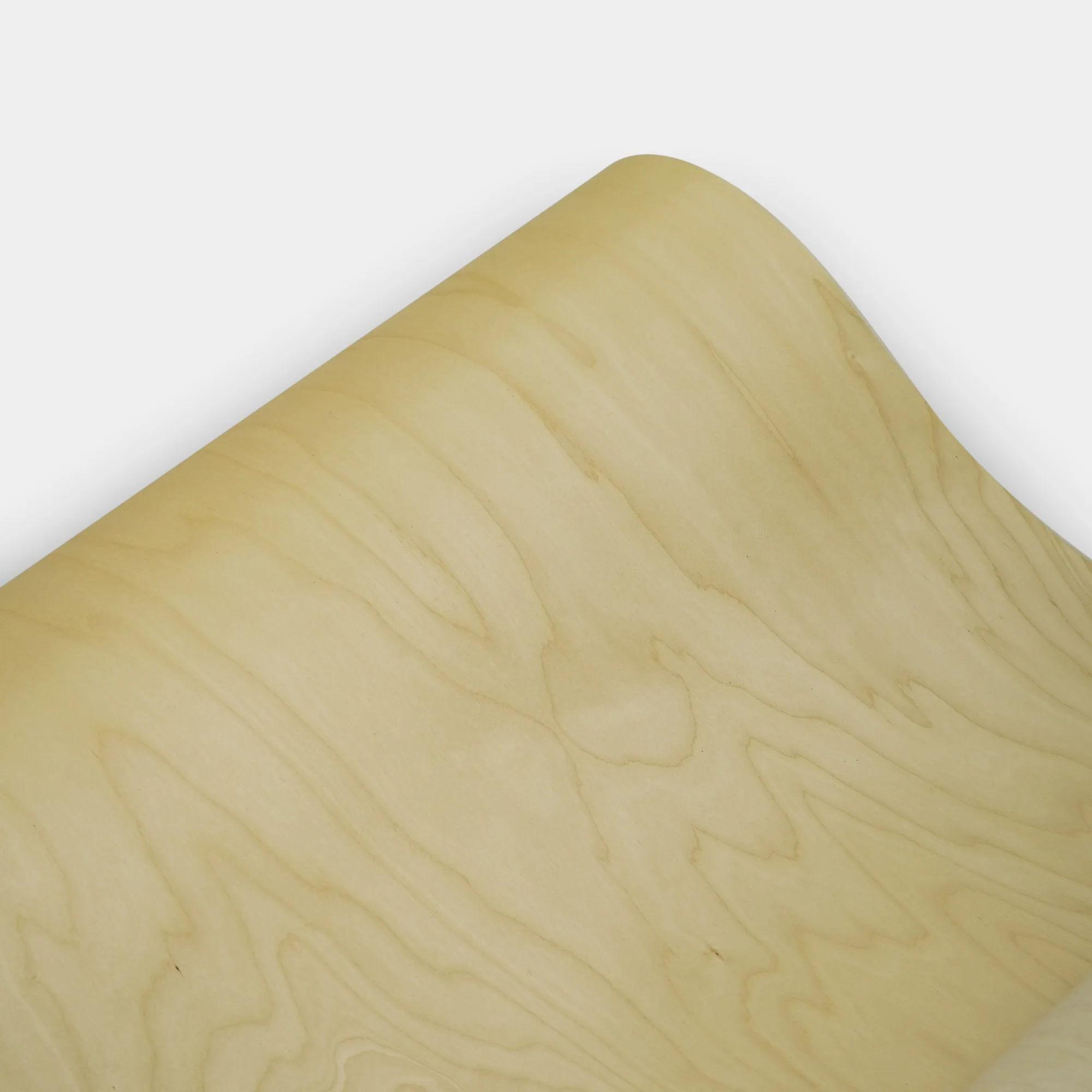 58x250cm, Non-woven Backed Thin Veneer of 0.25mm Thickness, Natural Birch Rotary Cut Wood Veneer Roll for Furniture Renovation