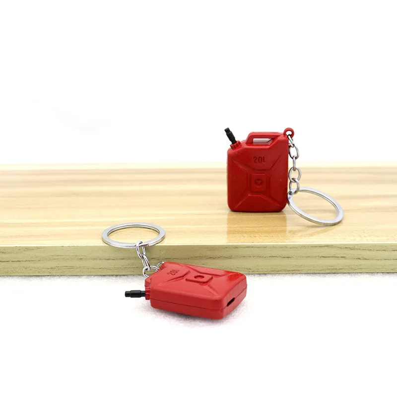 New Creative 3D Mini Fuel Gasoline Barrel Keychain Weapon Model Fuel Bucket Key Ring Of Game Lover Car Fans Gifts Key Chain 1Pcs