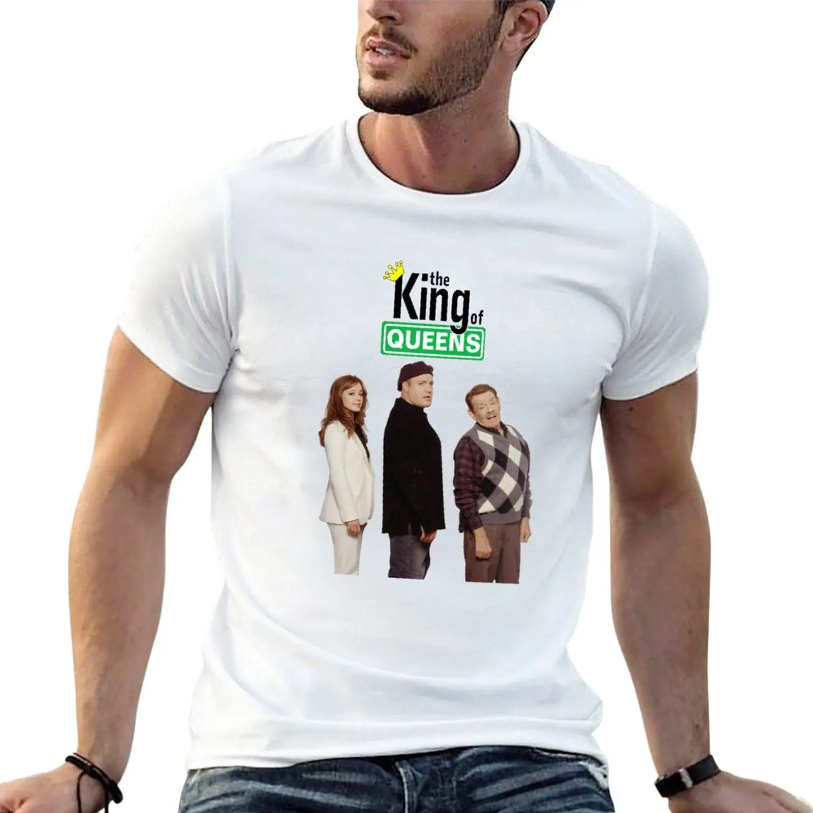 New The King of Queens T-Shirt heavyweight t shirts boys white t shirts T-shirts for men cotton