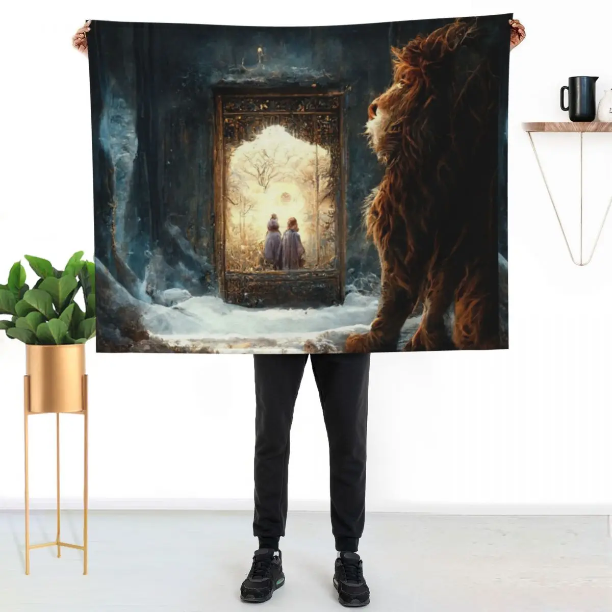 

The Lion, the Witch and the Wardrobe Throw Blanket Multi Use Warm Blanket for Living Room Bedroom