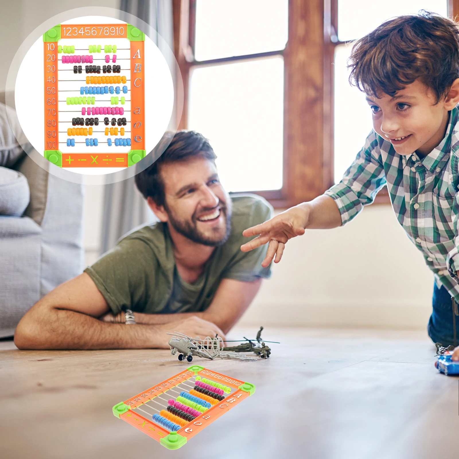 1 Stuks Kid Abacus Educatief Tellen Stand Plastic Wiskunde Leermiddel Vroege Cognitieve Leermiddel 100 Kralen Rekenkundige