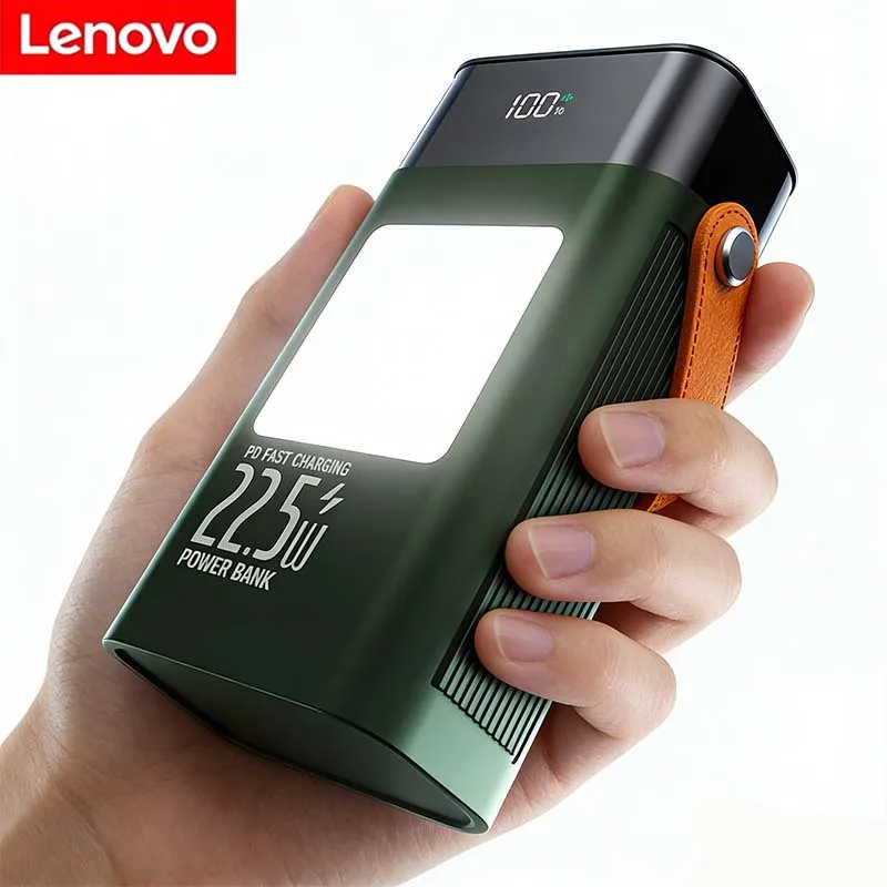 레노버 대용량 보조배터리 USB 고속 충전기 휴대용 50000mAh 30000mAh 아이폰 샤오미 삼성용 모바일 외장 배터리