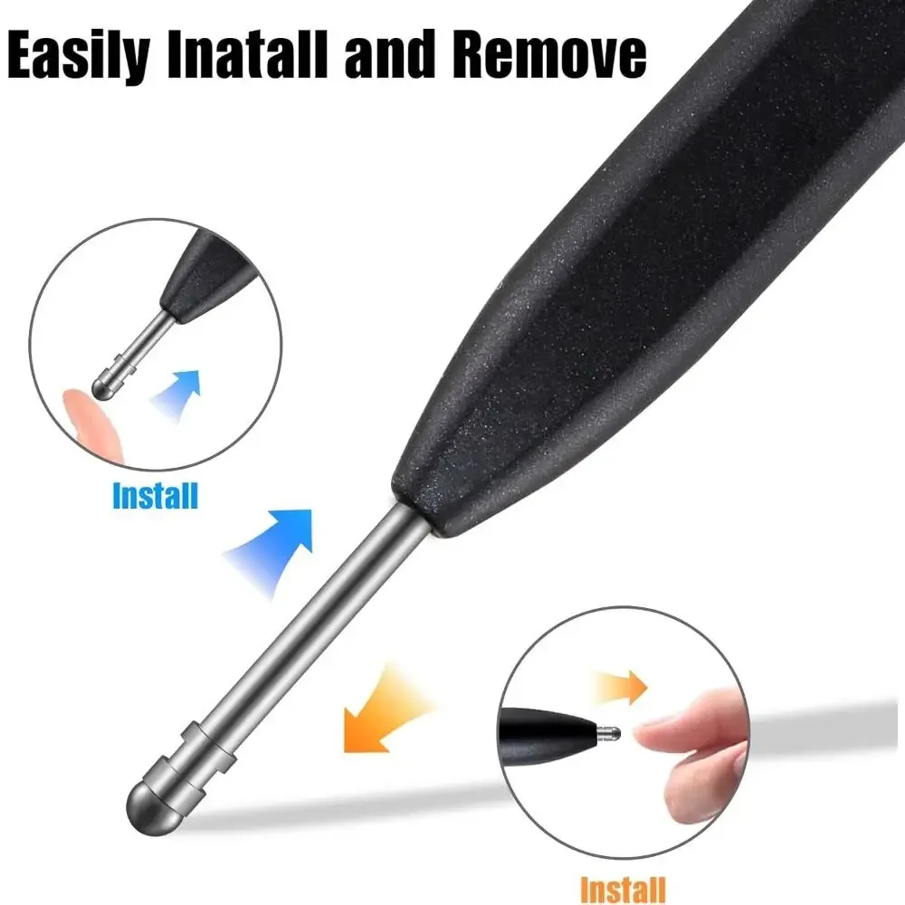 

Titanium Alloy Pen Tips Replacement 4096 Pressure with Tweezer Refill Accessories for Remarkable 2/BOOX/iReader/Lamy AL-Star