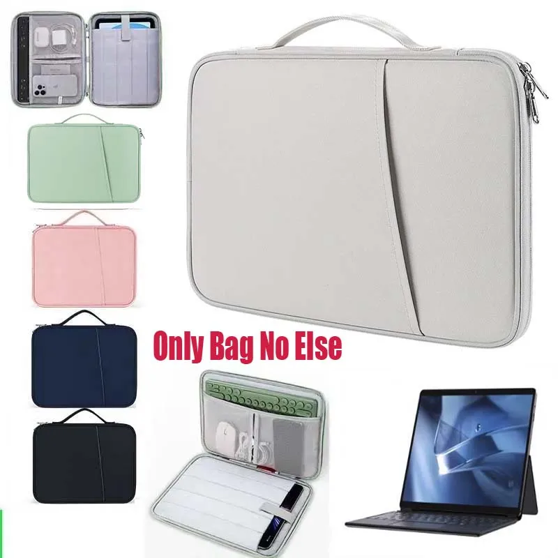 

for Chuwi Hi10 Max Tablet Bag Carry Case Shockproof Waterproof Sleeve Handle Zip Pouch Storage Pocket for Cable Mouse Keyboard