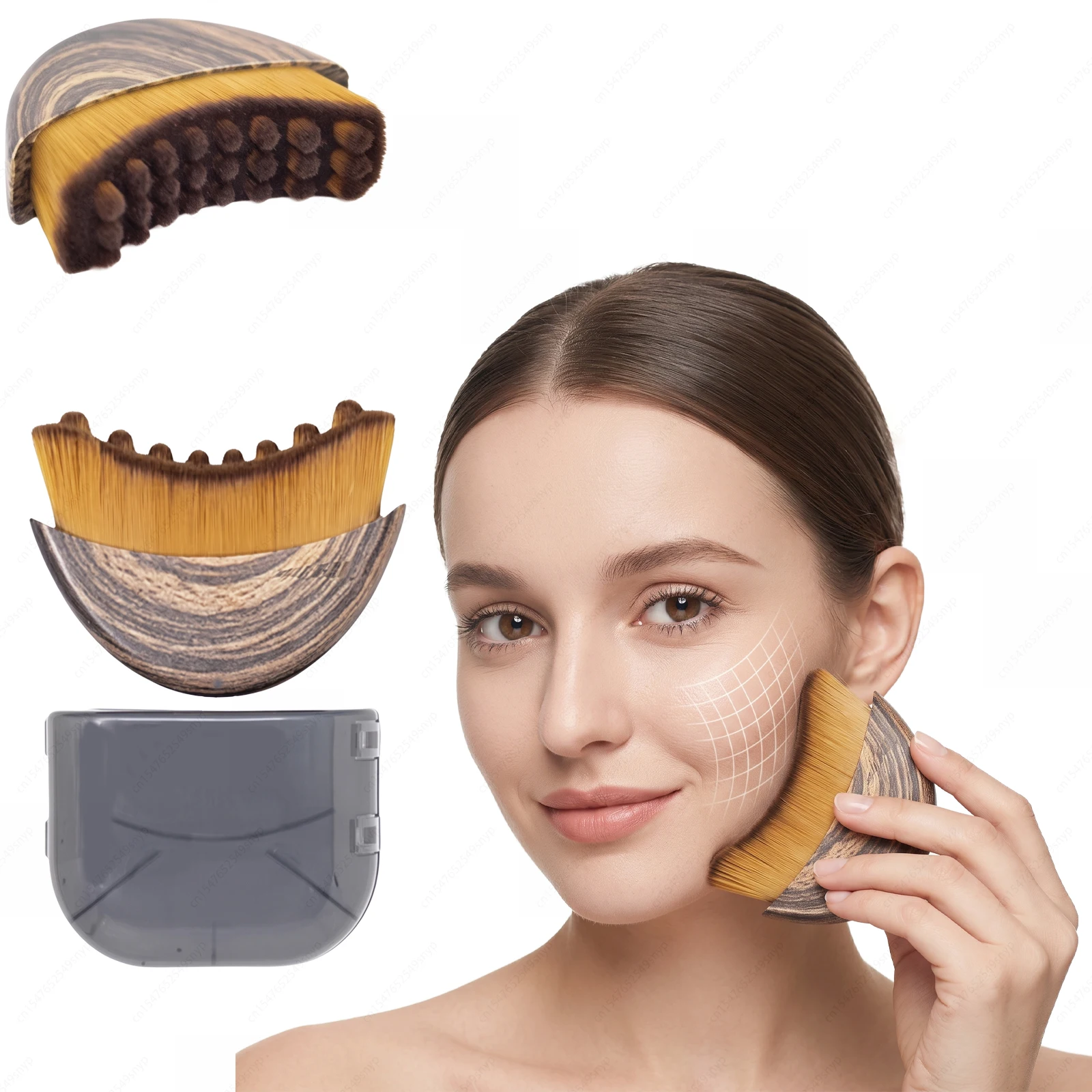 Lymphatic Contour Face Brush,Chin &Jawline Sculpting,Drainage Massager for Face,Ergonomically Designed to Fit The Skin Precisely