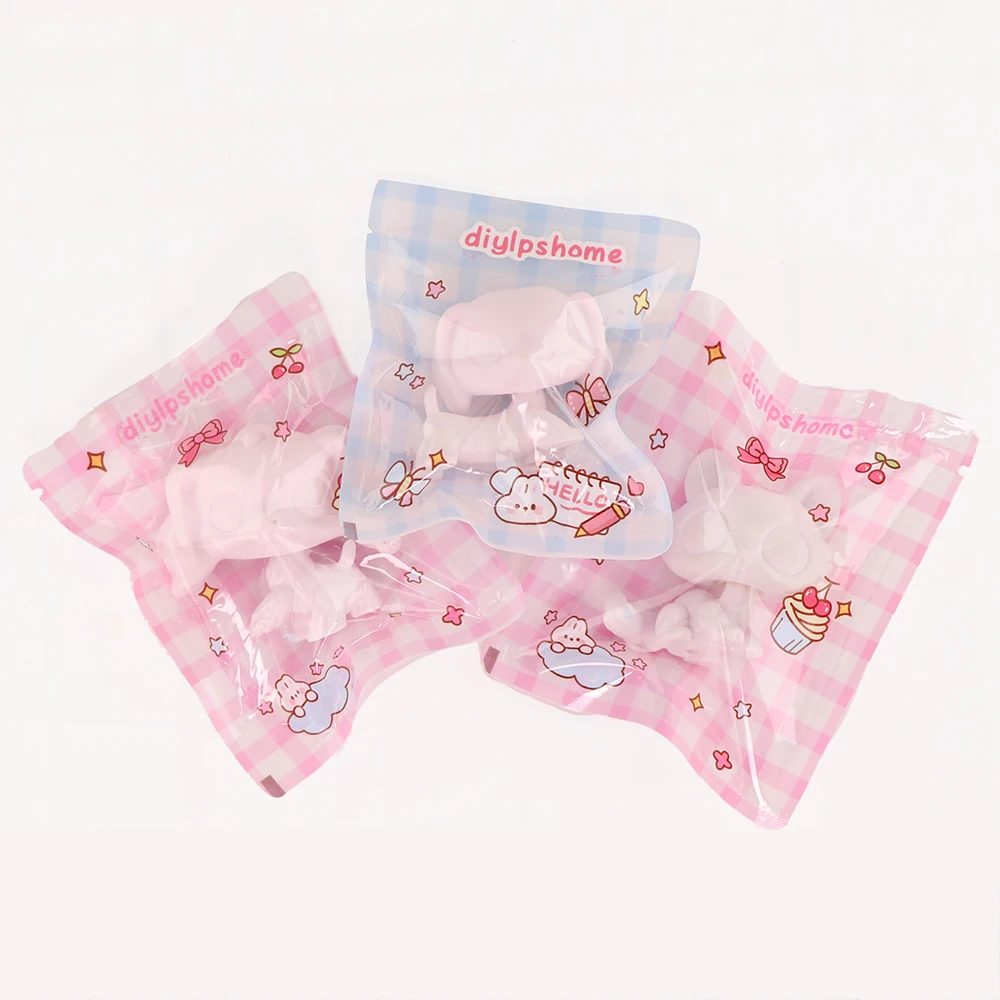 

3pcs LPS Mini Pet Shop Rare Pet White Base Short Hair Cat Dachshund Spaniel Dog DIY Paint Parent Child Interactive Toys