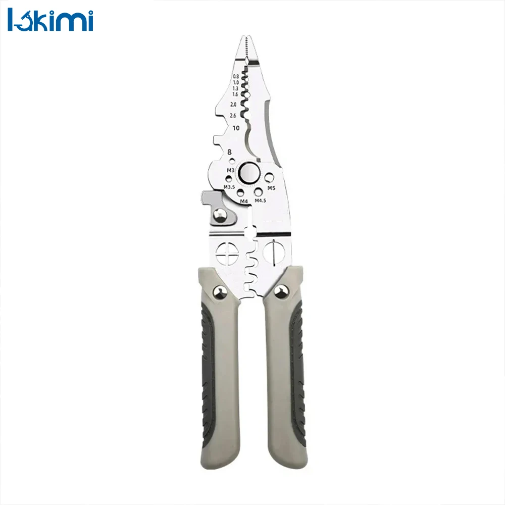 

Wire Cutting Pliers Multifunctional, Electrician Stripping and Crimping Pliers, Handheld Branching Tool LK-AA15