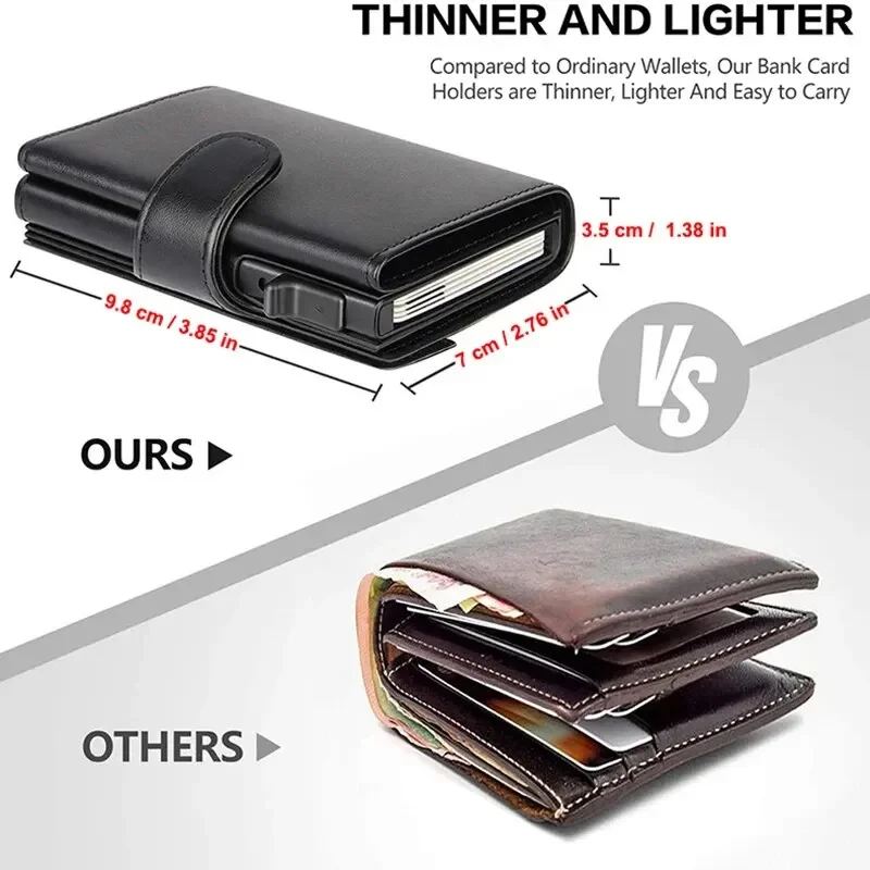 Men Rfid Microfiber Leather Men Wallets Fashion Card Holder Trifold Wallet Money Bags Smart Slim Thin Coin Pocket Wallet Purse