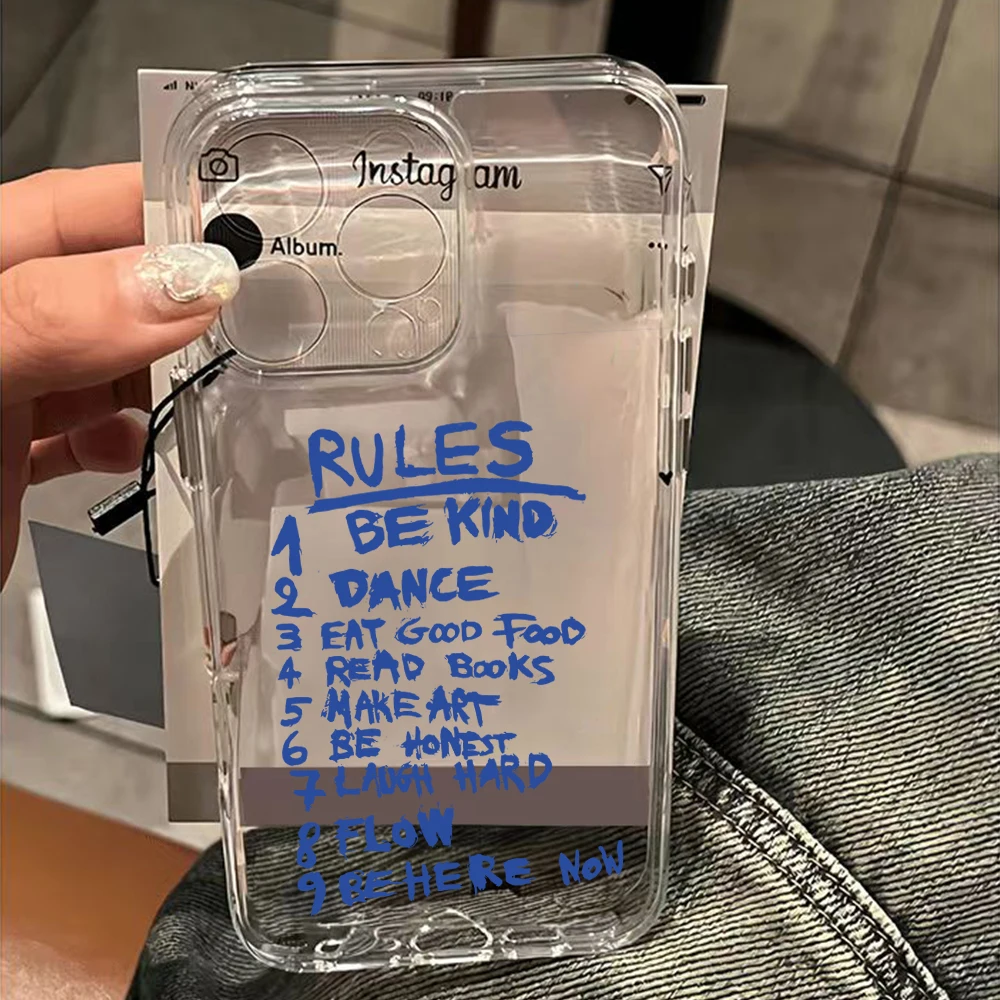 حافظة لهاتف آيفون 17 16 15 14 13 12 11 Pro Max XR 8 Air Plus غطاء خلفي شفاف