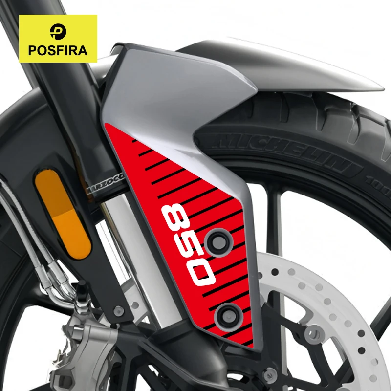 POSFIRA Motorcycle Front Fender Stickers Vinyl Decals for Triumph Tiger 850 Sport 2024-2025 Mudguard Decoration Accessories