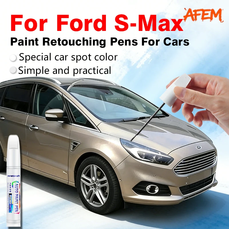 For Ford S-Max Car Paint Repair Paint Pen Clear Coat Enhances Gloss & Restores Original Factory Paint Finish Frozen White