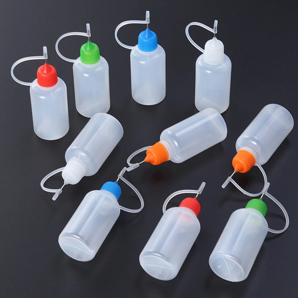 

25Pcs Deriva Paper Glue Bottle 30Ml Reusable Precision Tip Applicator for Crafts Paints Inks High Temperature Resistant