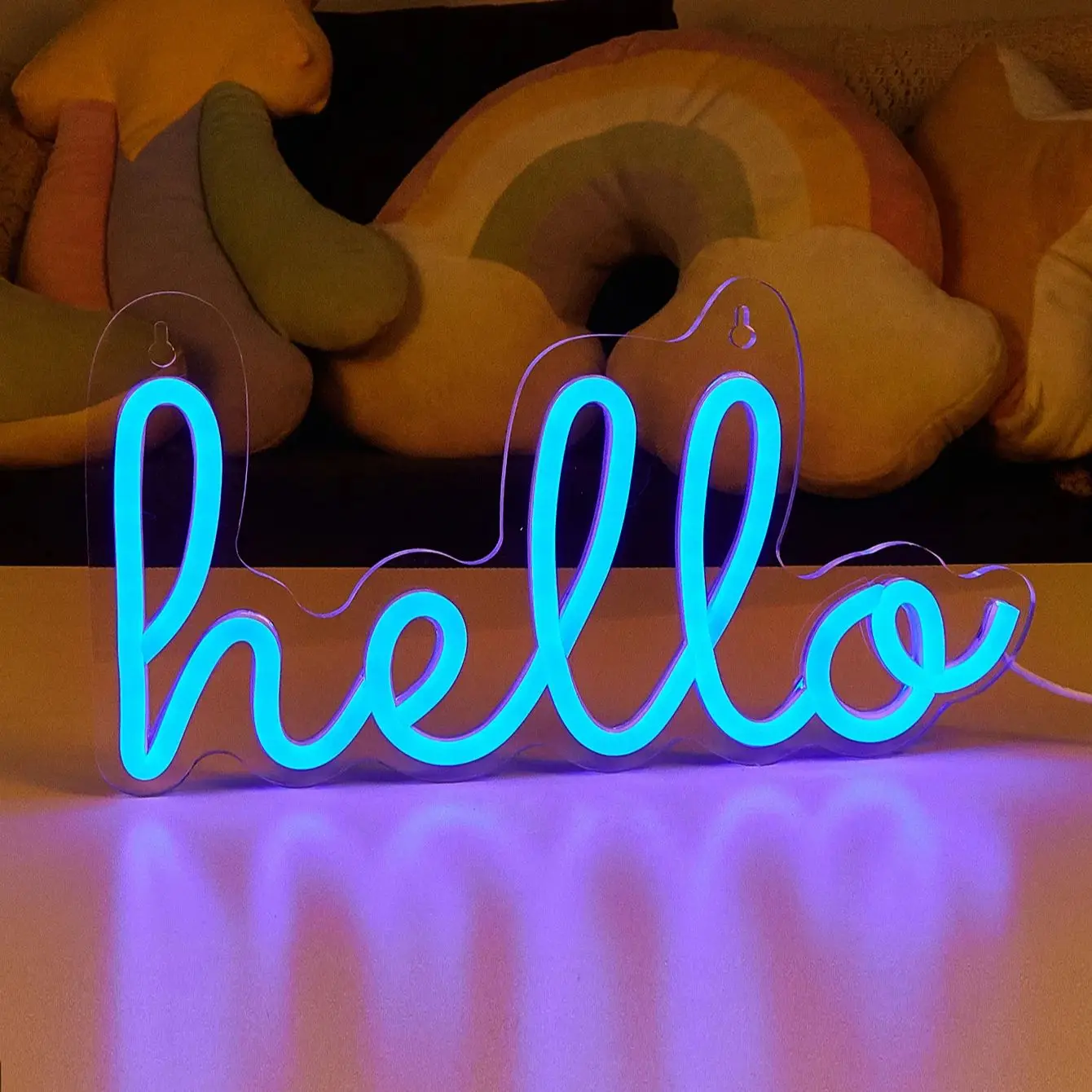 

Chi-buy светодиодный неоновый hello неоновые вывески с питанием от USB, ночник, 3D настенное искусство, декор для спальни, гостиной, лампы, знаки