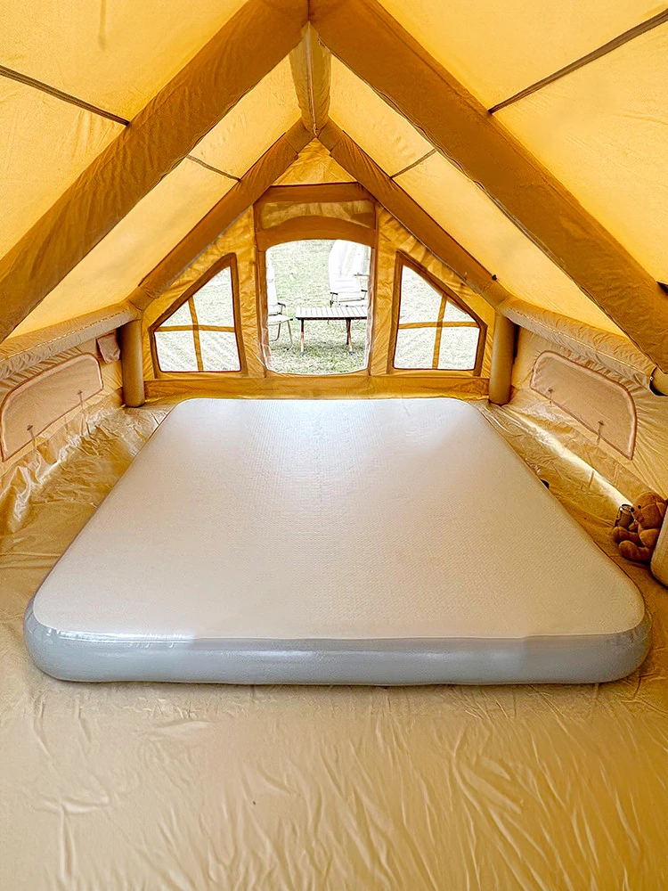 High Quality 10cm Thick PVC Electric Pump Portable Self-Inflating Outdoor Hiking Air Mattress Inflatable Camping Sleeping Pad
