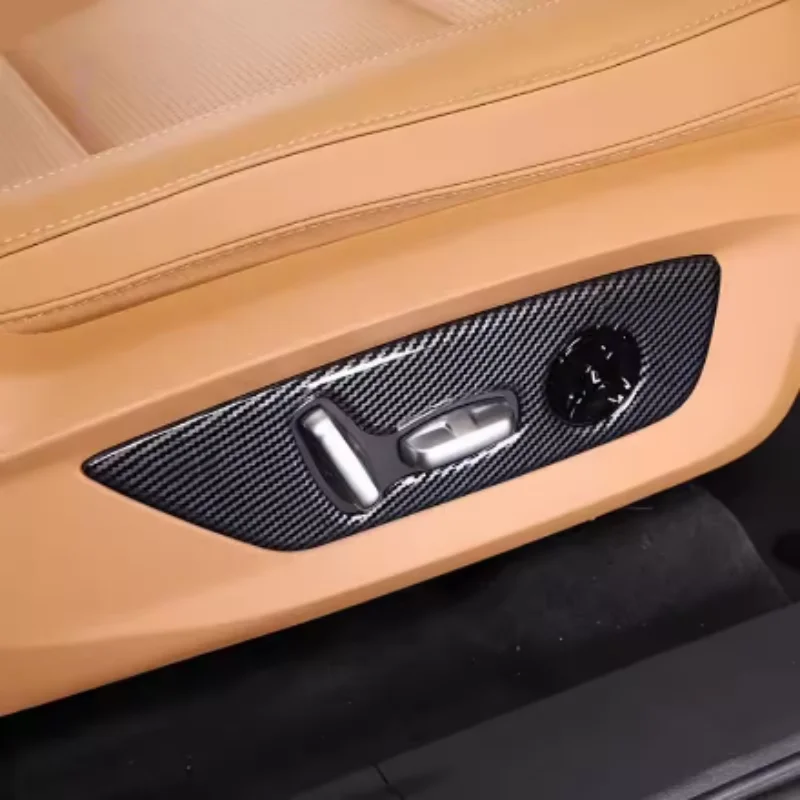 

Car Interior Accessories Carbon Fiber ABS Car Seat Adjustment Switch Cover Trim for LEADING IDEAL One 2020-2023 Car Styling