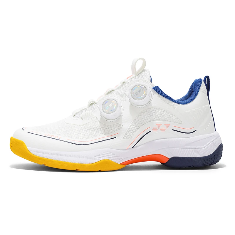 

Double Rotating Buckle Badminton Shoes (Men's & Women's) MD+ Rubber Non-Slip Outsole Indoor & Outdoor Competition & Training