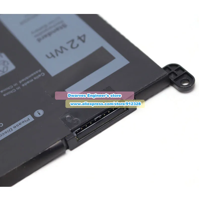 New 11.4V 42Wh Battery WDXOR WDX0R For Inspiron 13 14 15 17 5000 7000 P69G001 5378 5379 5770 5570 P69G Vostro 5471