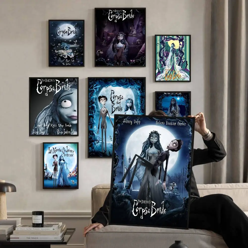 Anime C-Corpse Bride Klassische Vintage Poster Whitepaper Drucke Poster Kunstwerk Kawaii Room Decor