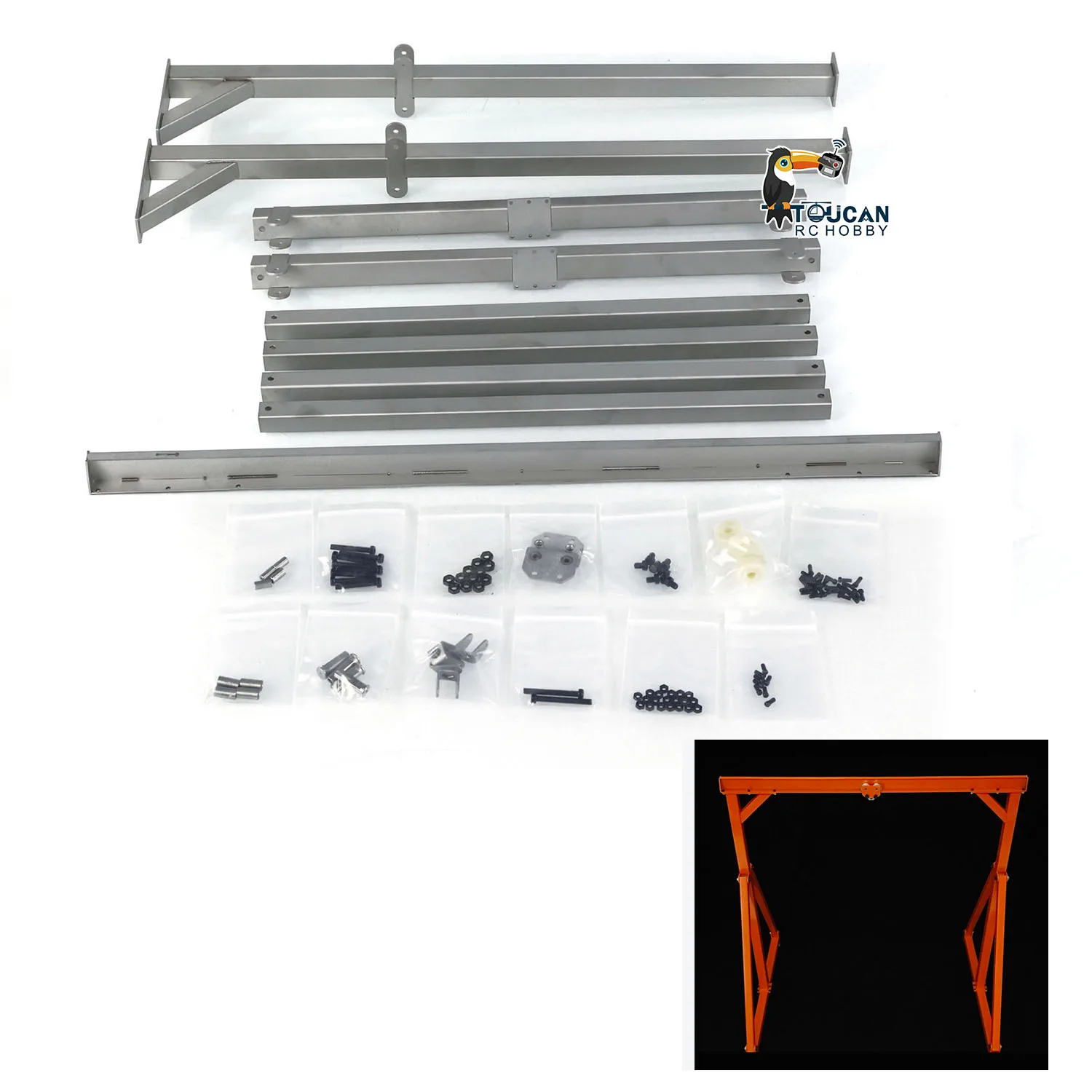 

In Stock Spare Parts JDM KIT Metal Gantry Crane Unpainted Unassembled Gantry Lifting Crane 1/10 Scale Toys TH24318