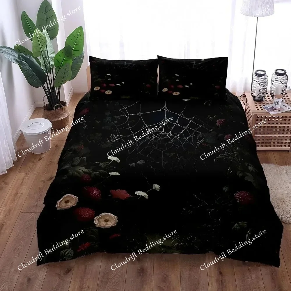 3D Print Brown Big Spider Duvet Cover Set King Queen Double Full Twin Single Size Pillow Case Bed Polyester Bedding Set - view 4