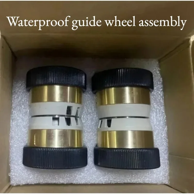 1PC EDM Wire‑Cut Waterproof Guide Wheel Assembly Full Brass Bushing OD 32‑45mm Length 60mm Machine Spare Part