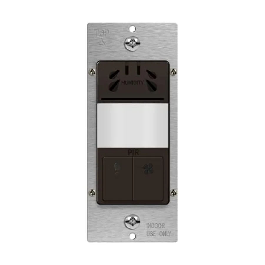 

Humidity Sensor Switch with PIR Lighting Motion Sensor Neutral Wire Required Air Moisture Detection for Ventilation Fan Bathroo