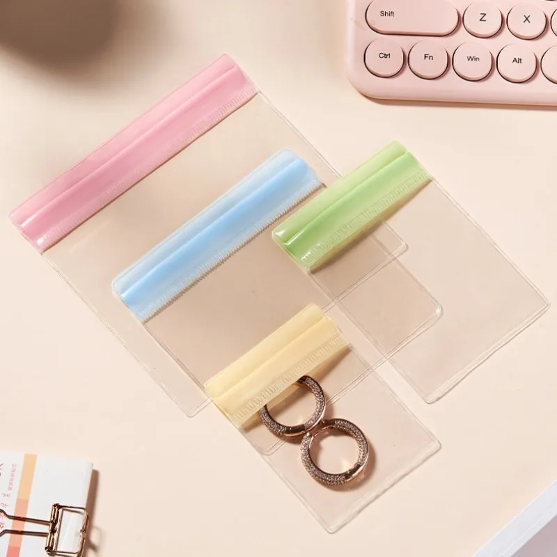 

Colored PVC Jewelry Sealed Ziplock Storage Bag Ear Studs Rings Bracelets Earring Transparent Sac Travel Accessories Organizers