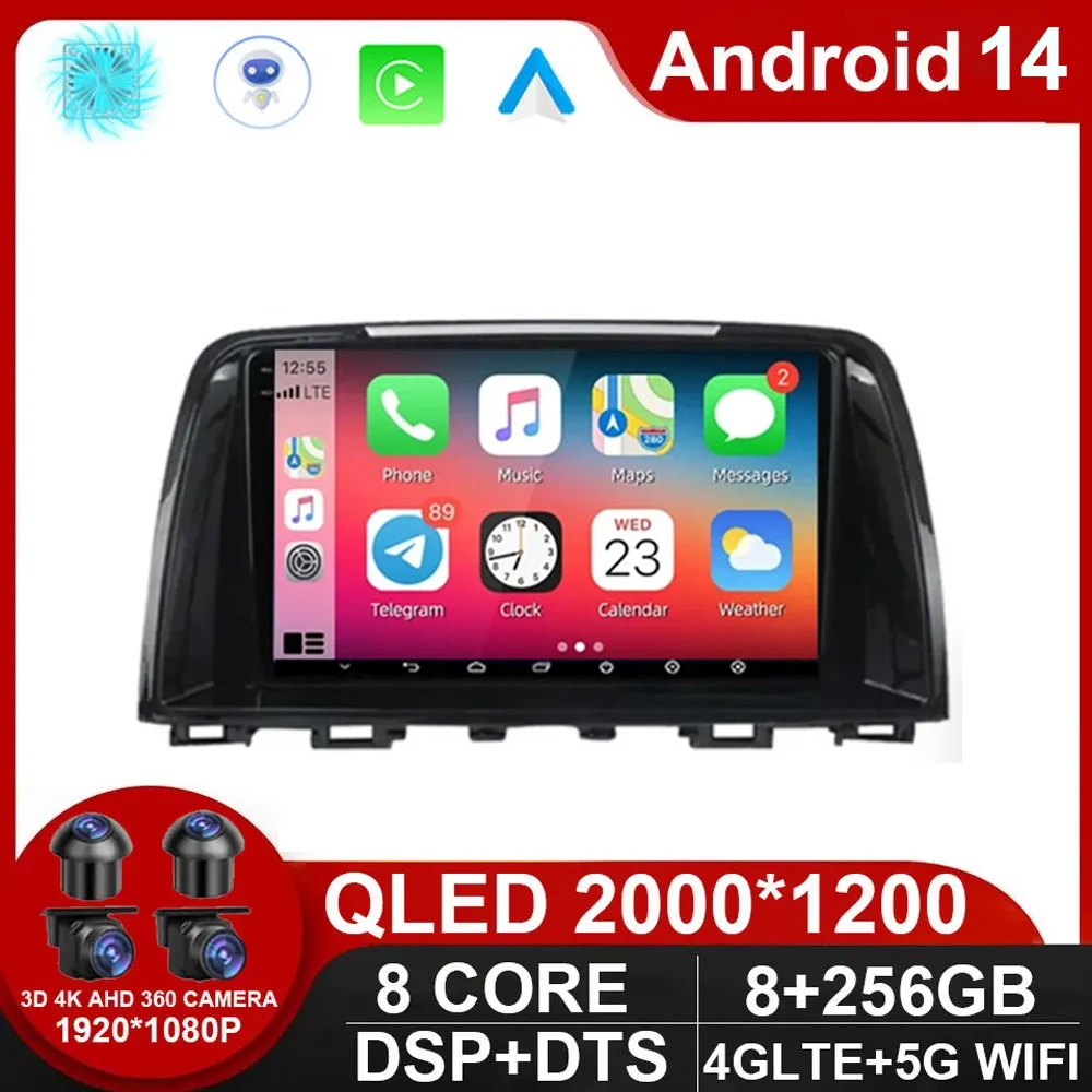 

Android 14 For Mazda CX5 CX-5 CX 5 2012 - 2015 Car Radio Multimedia Video Player Navigation stereo GPS No 2Din 2 Din Dvd