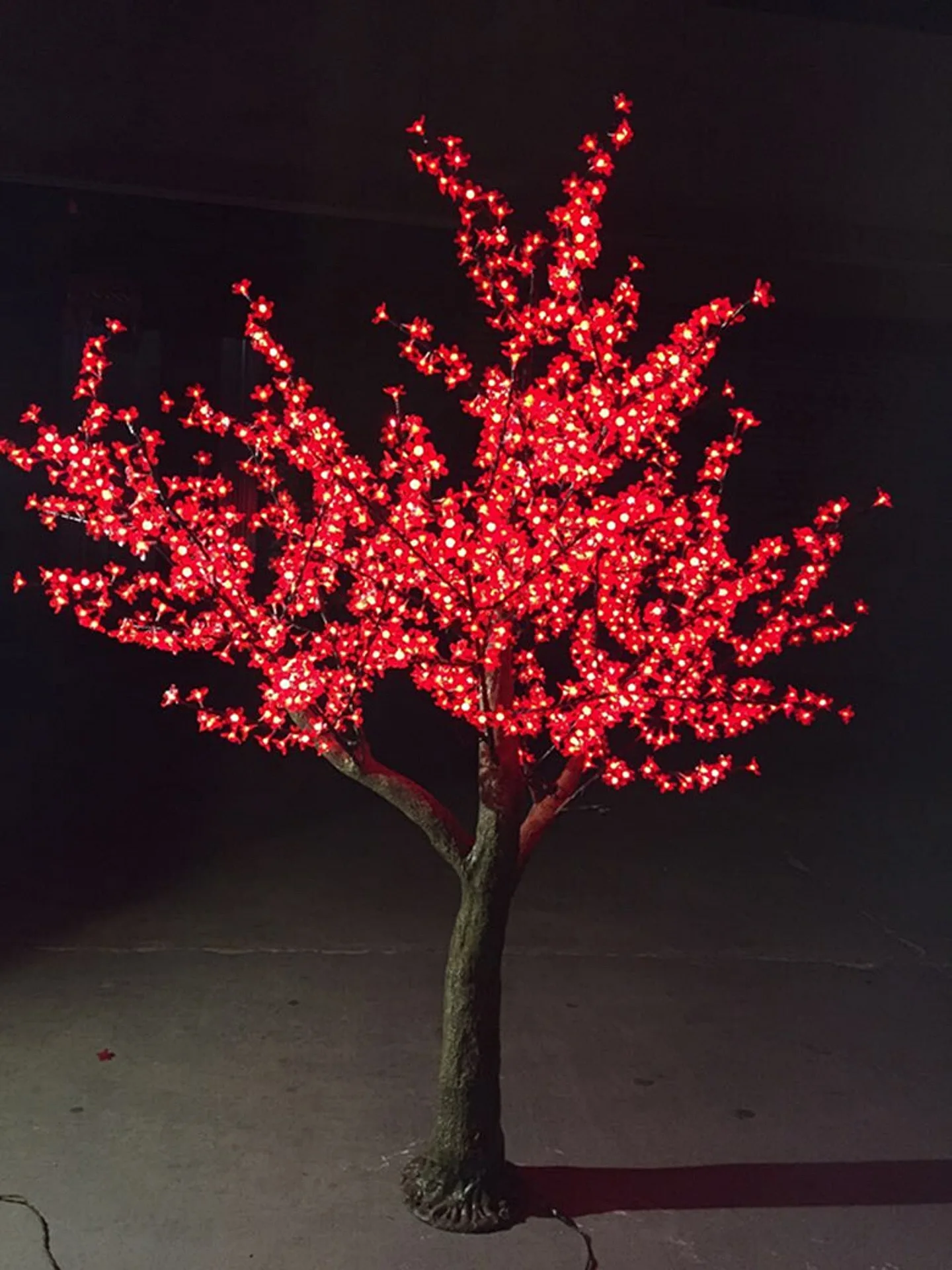 Natural Tree trunk LED Artificial Cherry Blossom Tree Light Christmas Light 2.4m Height 110/220V Rainproof Outdoor Use H59