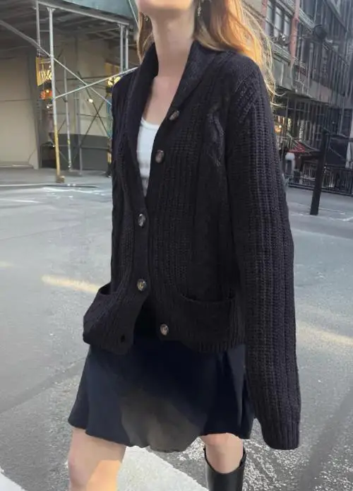 

Повседневная минималистичная куртка-рубашка на пуговицах с длинными рукавами, шерстяная женская одежда, осень/зима 2025