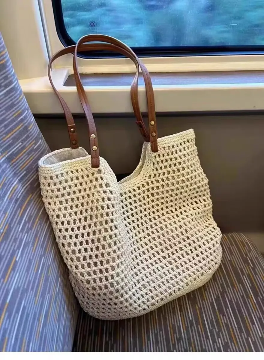 2024 New Trend Large Capacity Lightweight Shoulder Bag Ladies Beach Resort Bag Women Tote Bag