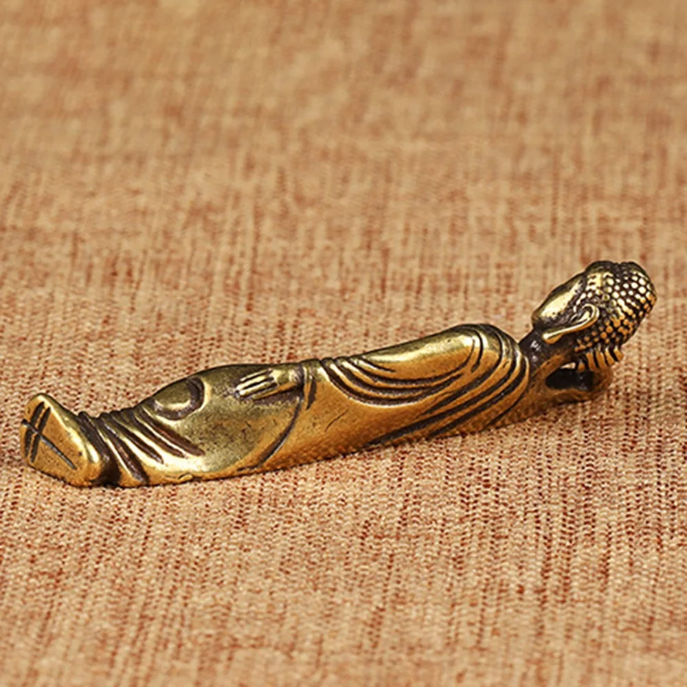 

Мини Ретро Золотая Лежачая Статуя Будды Амитабхи Скульптура Будды