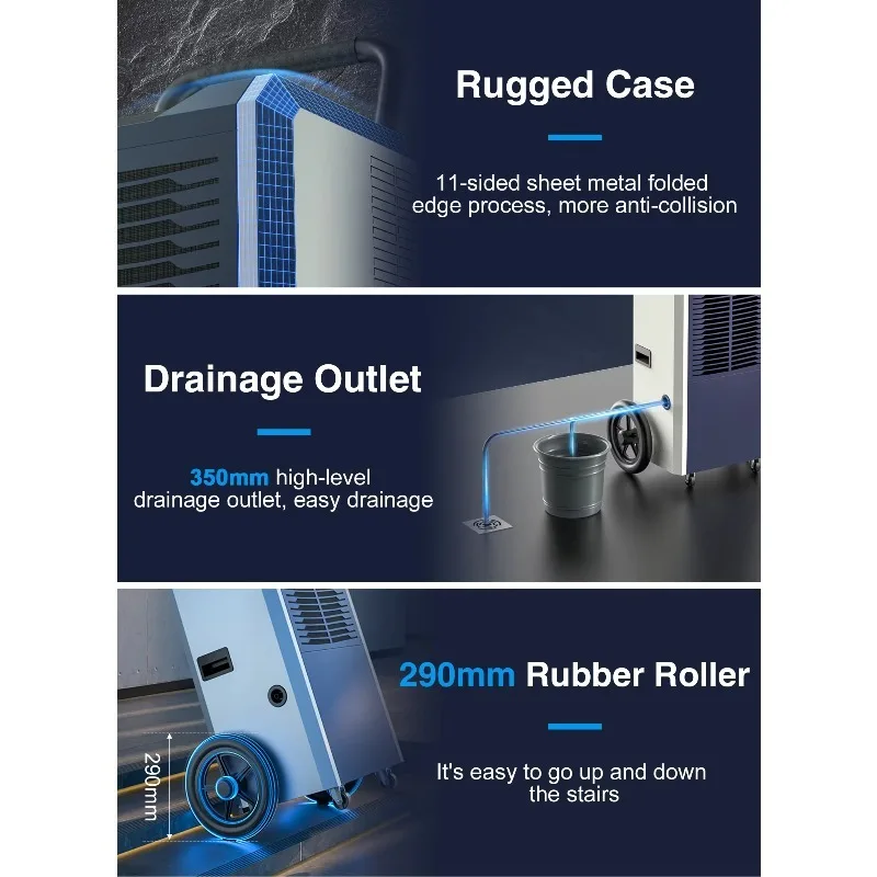 

Промышленный осушитель воздуха Deye DY-870T для больших помещений, коммерческий очиститель воздуха для бассейнов