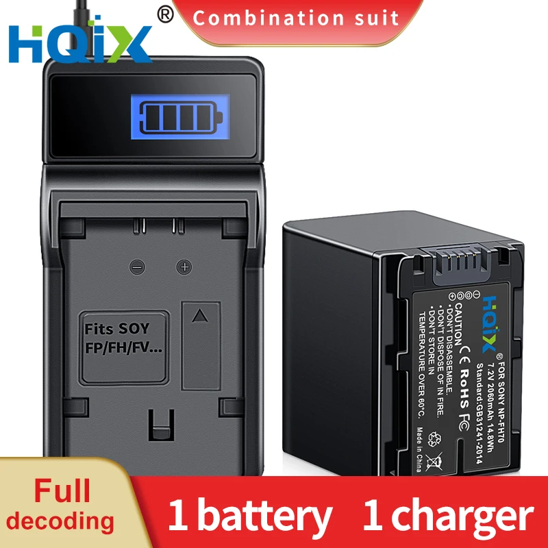 

HQIX for Sony DCR-SR82 SR85 SR87 SR220 SR300 SX40 SX41 SX60 HC5 HC7 HC9 HC16 HC38 HC45 HC47 HC48 Camera NP-FH70 Charger Battery