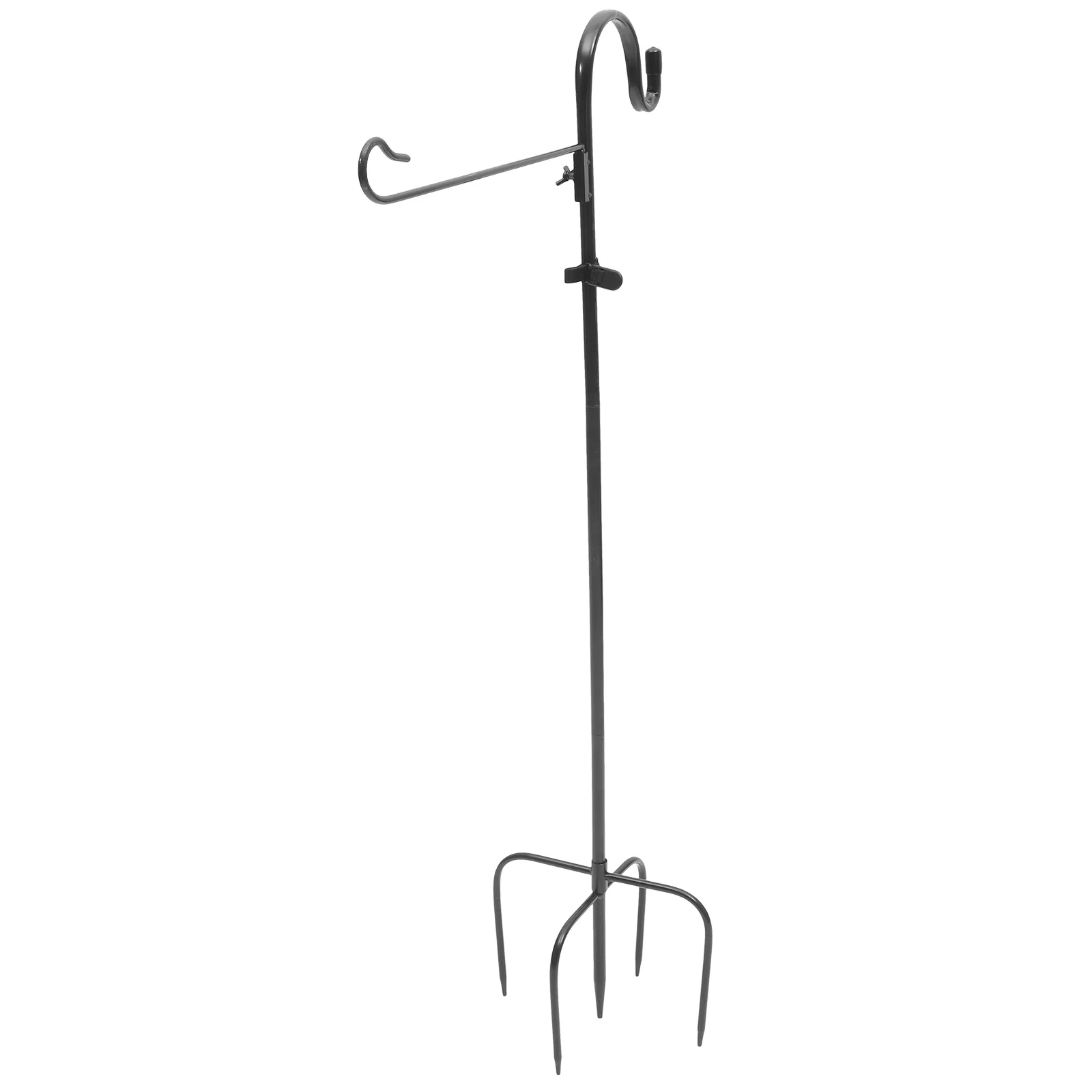 

1Set Shepherd Hook Garden Flag Holder Outdoor Iron Stand Rustic Hanging Hanger for Solar Lanterns Bird Feeders Plants