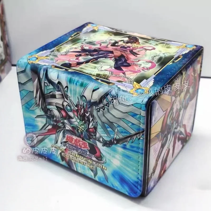 Yu-Gi-Oh! Caja de Almacenamiento Magnética de Cuero con Diseño de Utopia Número 39, Caja de Cartas de Juego de Gran Capacidad con Diseño de Utopia Ray Número C39