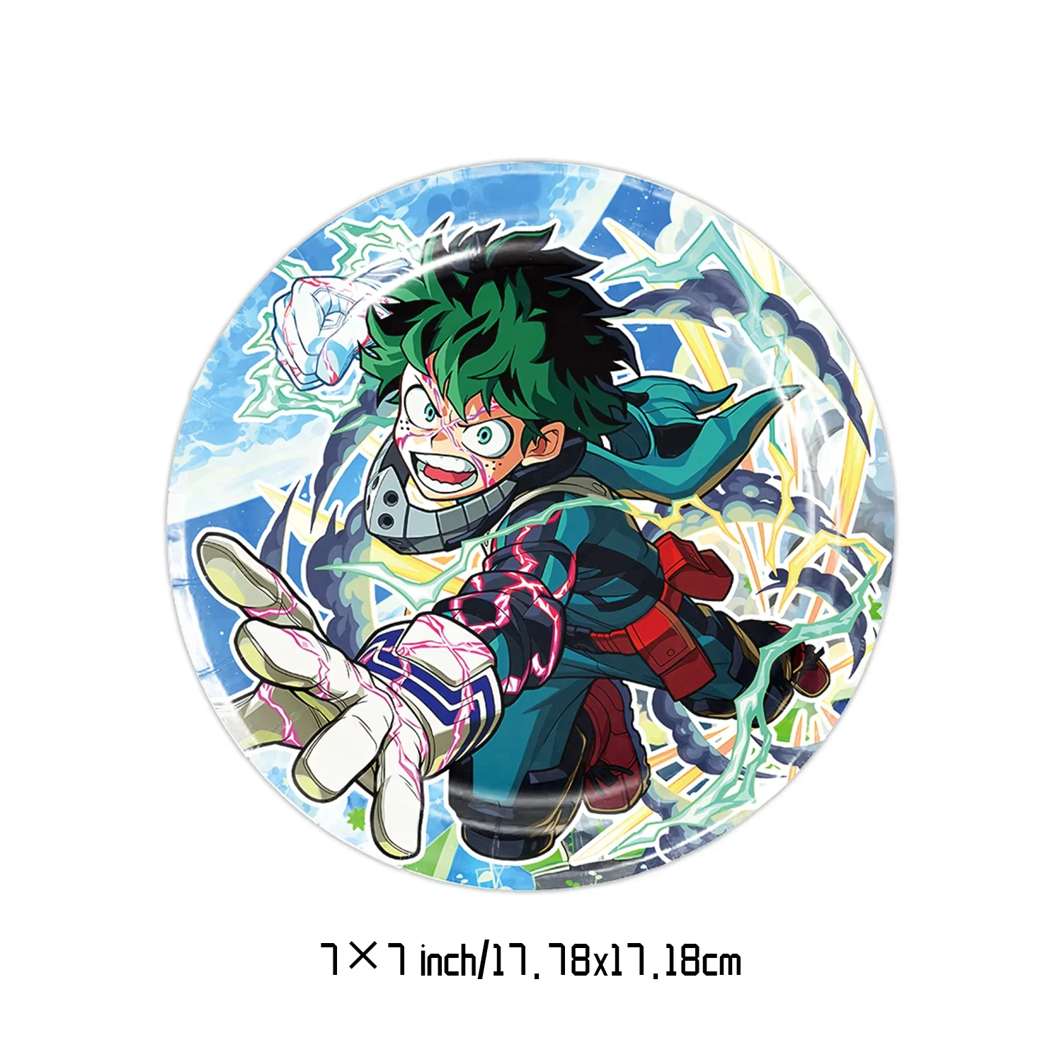 My Heroed Academia Birthday Party Decoration Tableware Kit Plate Balloon Keychin Boy Party Favor Gift Baby Shower Event Supplies view 5