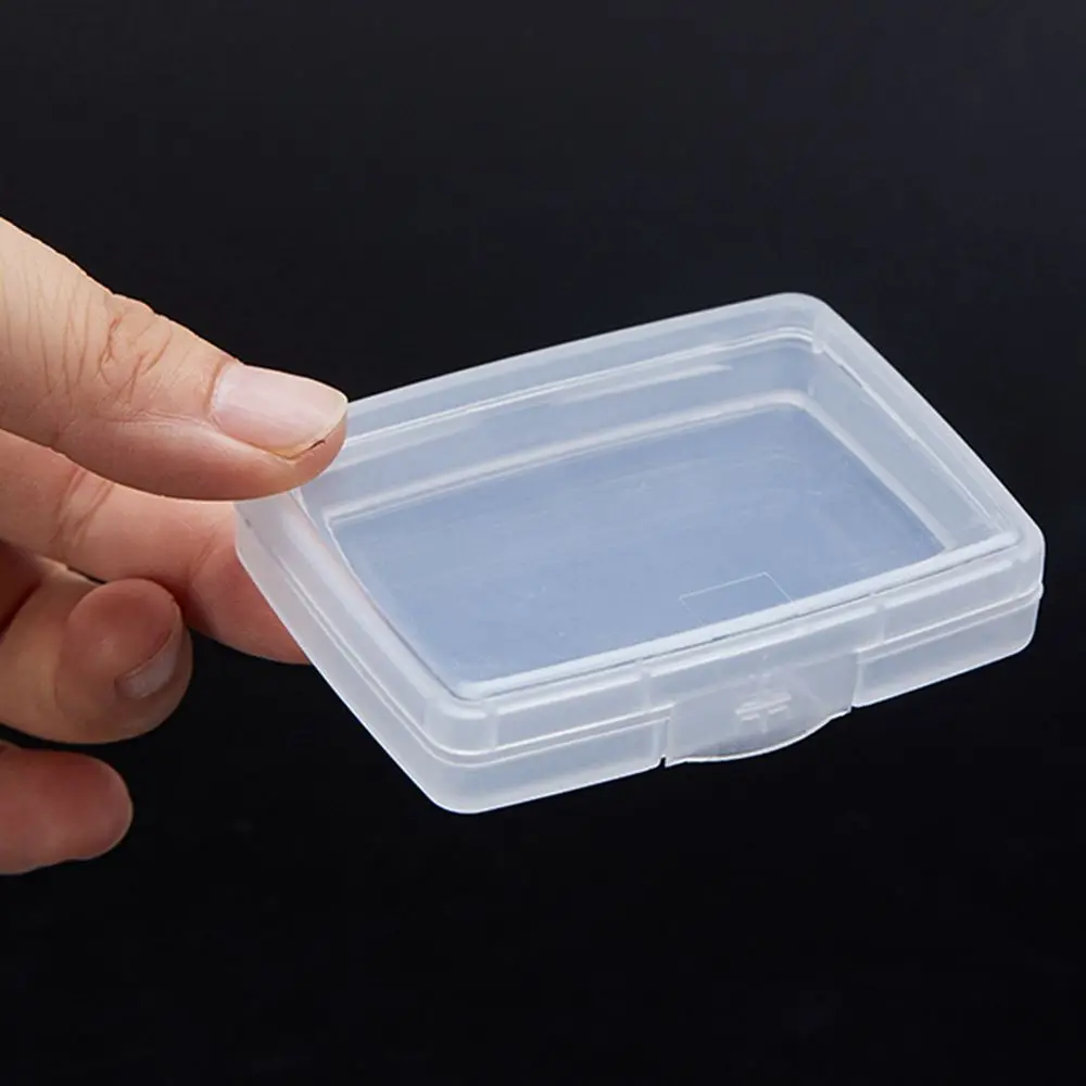 8 Sizes Small Square Clear Plastic Storage Box For Jewelry Diamond Embroidery Craft Bead Pill Home Storage Supplies